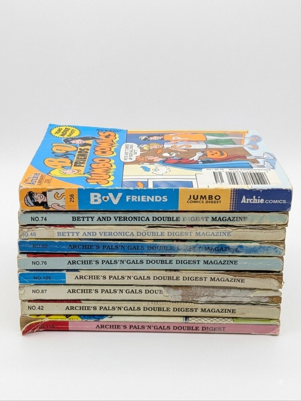 Vintage Archie Comics Double Digest Lot — Pals 'N Gals & Betty and Veronica